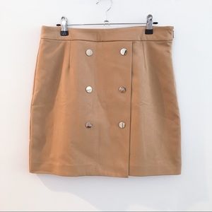 Mango classic double bottom front skirt NWOT